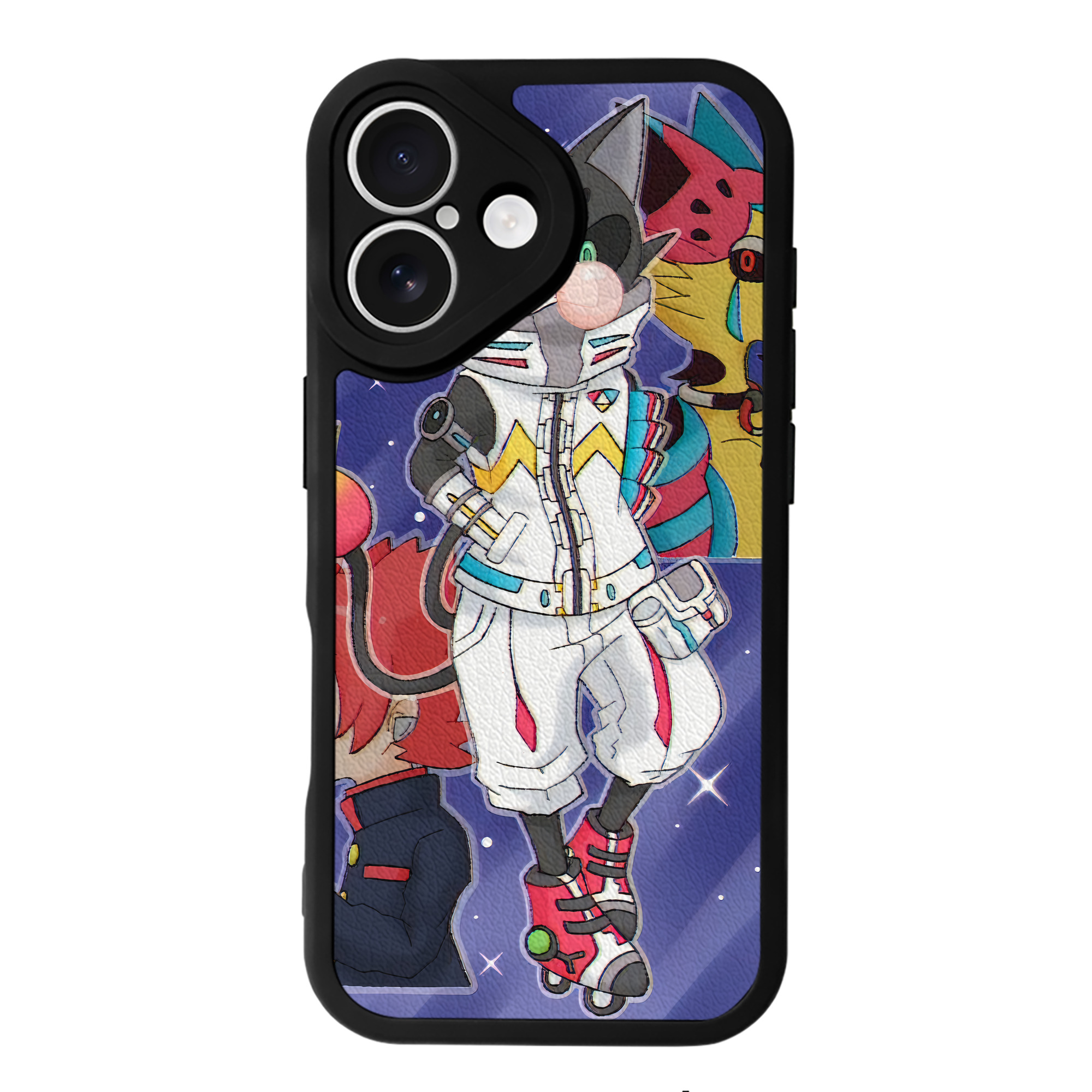 （画像用） 妖怪ウォッチ Yo-kai Watch 【iPhone 16シリーズ対応】シリコンスマホケース（レザー調） 材質：シリコン
